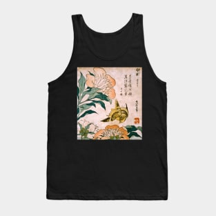 Hokusai Katsushika - Peony And Canary Tank Top